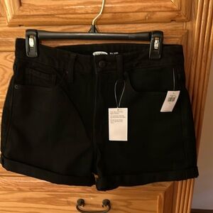 Old Navy black jean shorts! NWT